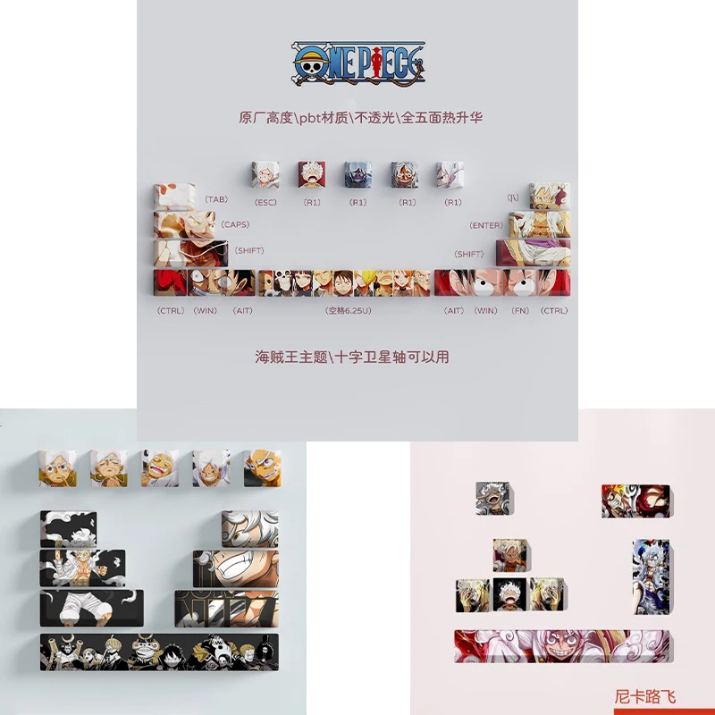 Keyboard Tenkeyless - In Stock One Piece Luffy Roronoa