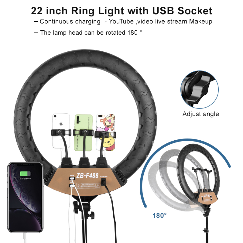 22inch Ring lamp Dimmable Ring - Webcam Ring Light recension och pris