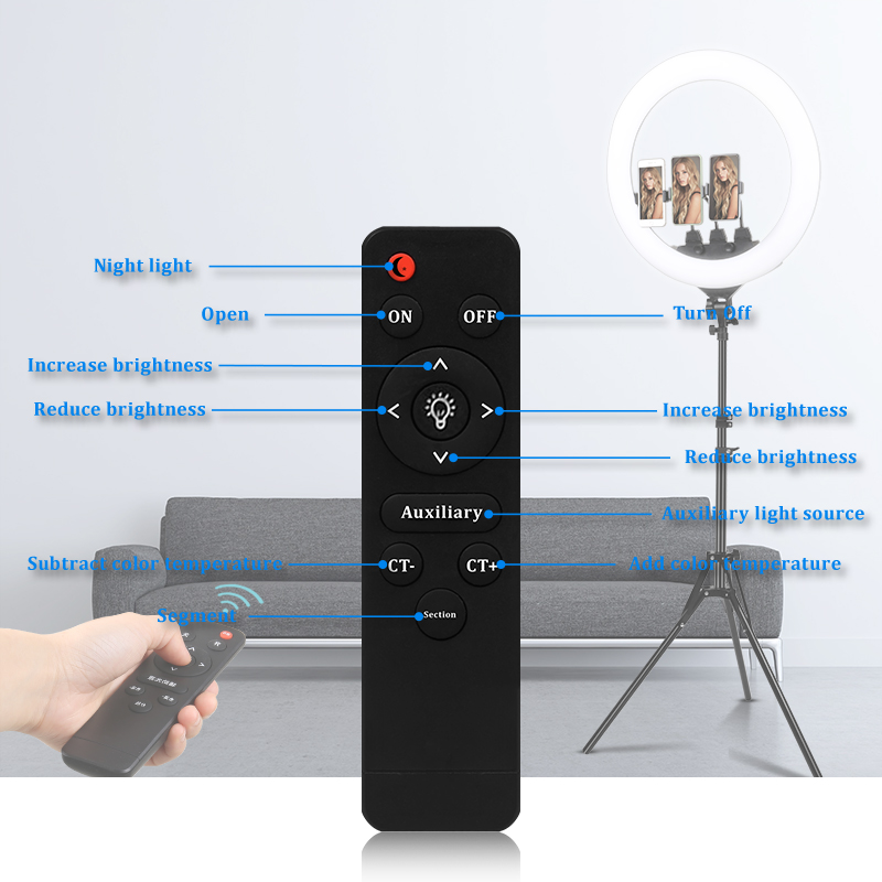 22inch Ring lamp Dimmable Ring - Webcam Ring Light recension och pris