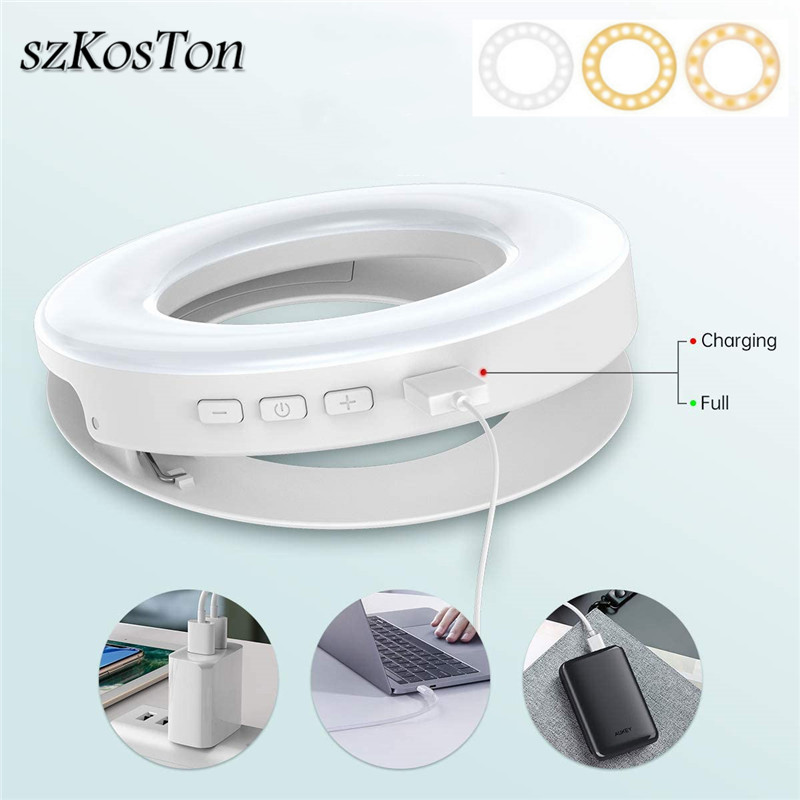 Portable LED Clip Ring Light 4 - Webcam Ring Light recension och pris