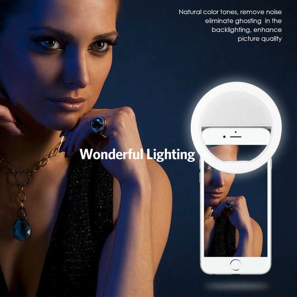 1pc USB Charge Cable LED Selfi - Webcam Ring Light recension och pris