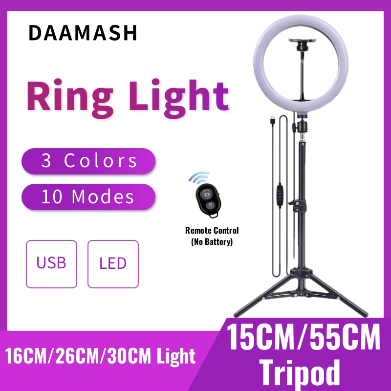 16cm/26cm/30cm LED Selfie Ring - Webcam Ring Light recension och pris