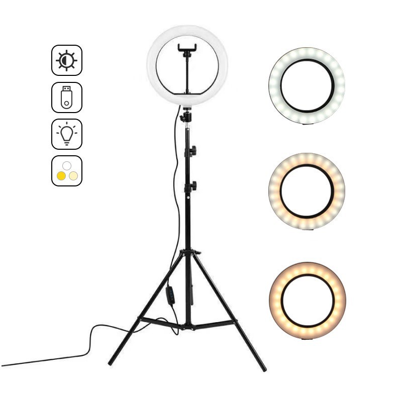 16cm/26cm/30cm LED Selfie Ring - Webcam Ring Light recension och pris