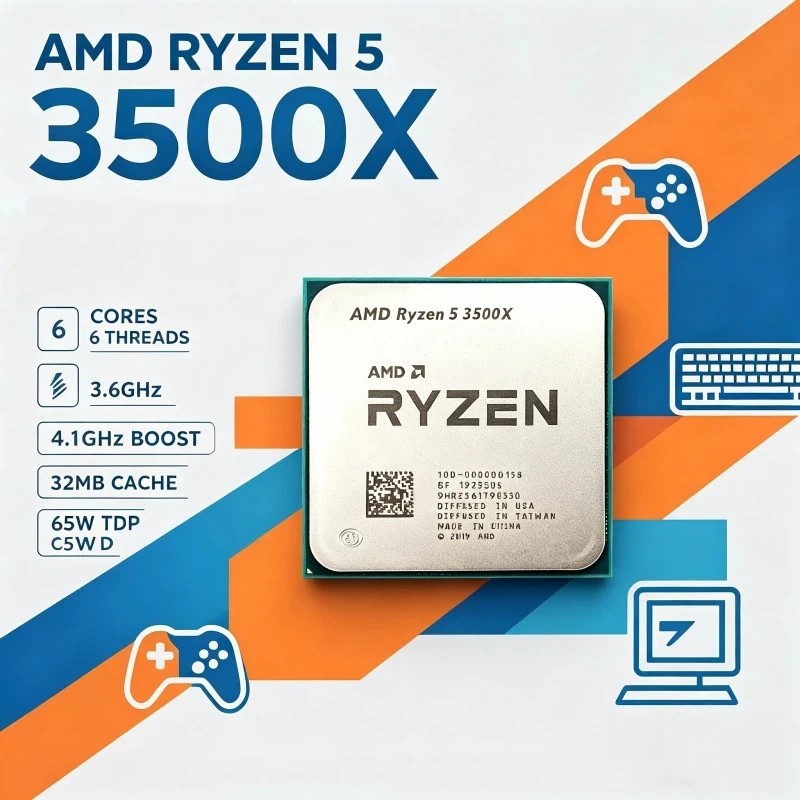 AMD Ryzen 5 3500X AM4 Desktop  - Amd Cpu Ryzen 5 recension och pris