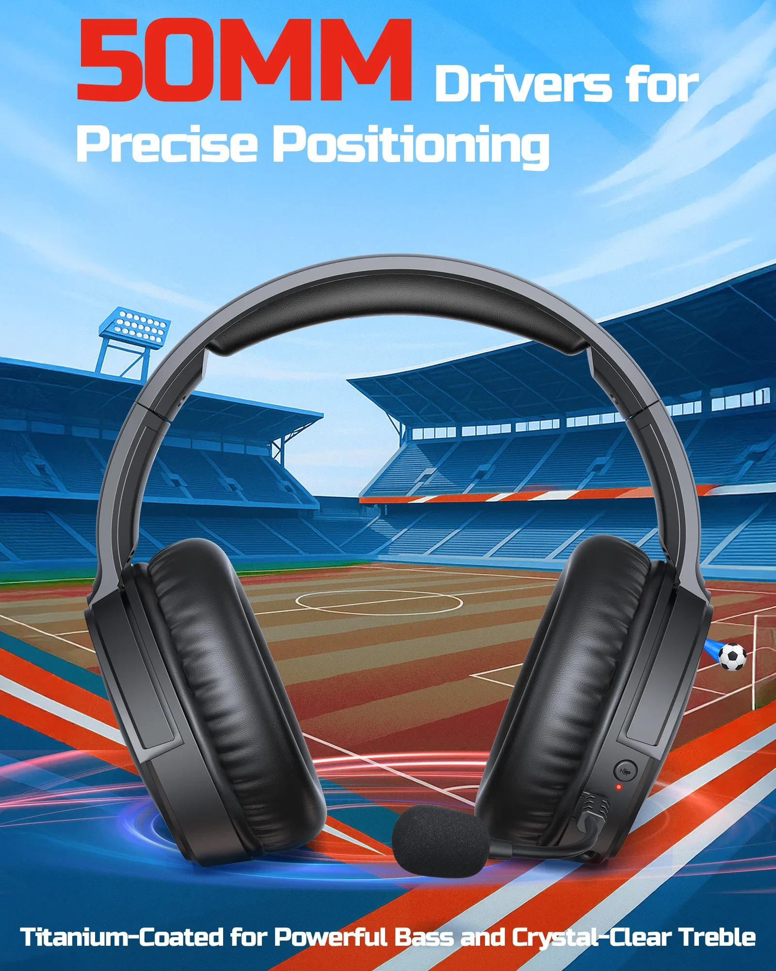 BINNUNE BW02 Wireless Gaming H - Gaming Headset 7.1 recension och pris