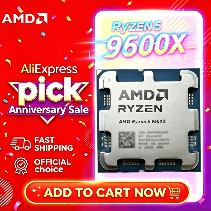 AMD Ryzen 5 9600X 100% AMD R5  - Amd Cpu Ryzen 5 recension och pris