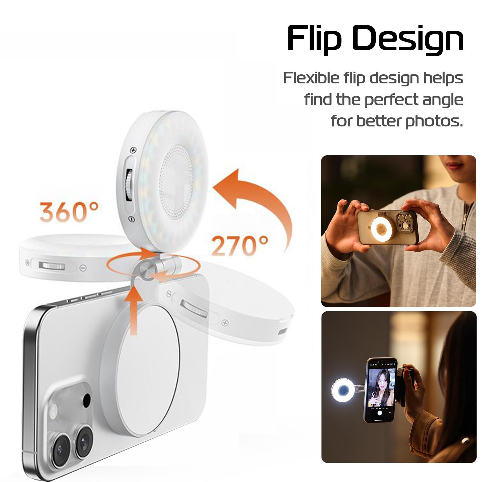 Portable Selfie Light Clip On  - Webcam Ring Light recension och pris