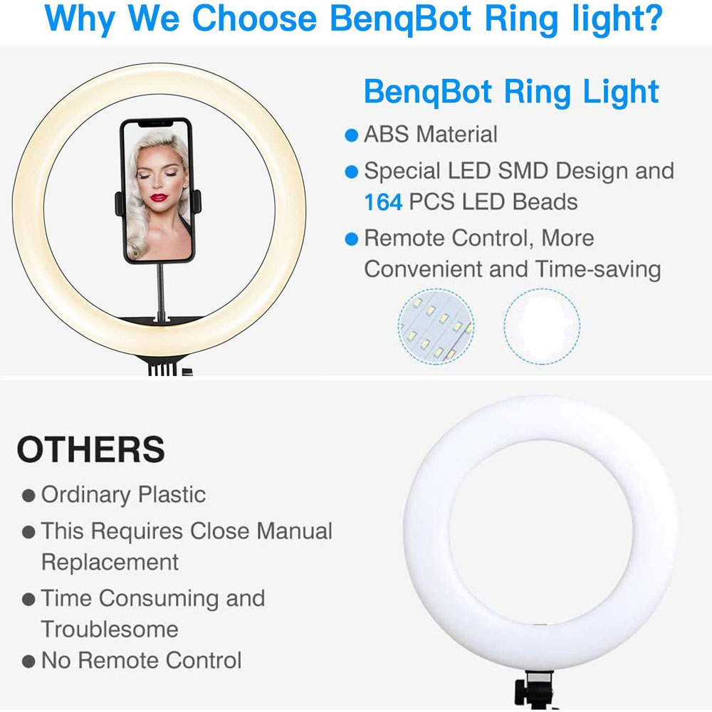 26 33CM Video Lights Dimmable  - Webcam Ring Light recension och pris
