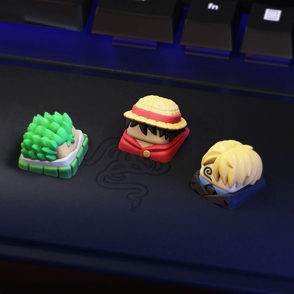 New Kawaii ONE PIECE Luffy Key - Keyboard Tenkeyless recension och pris