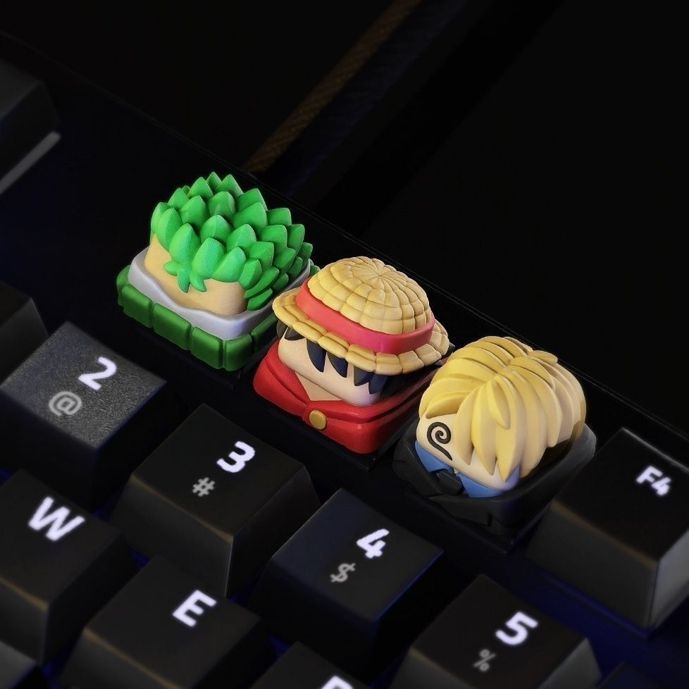New Kawaii ONE PIECE Luffy Key - Keyboard Tenkeyless recension och pris